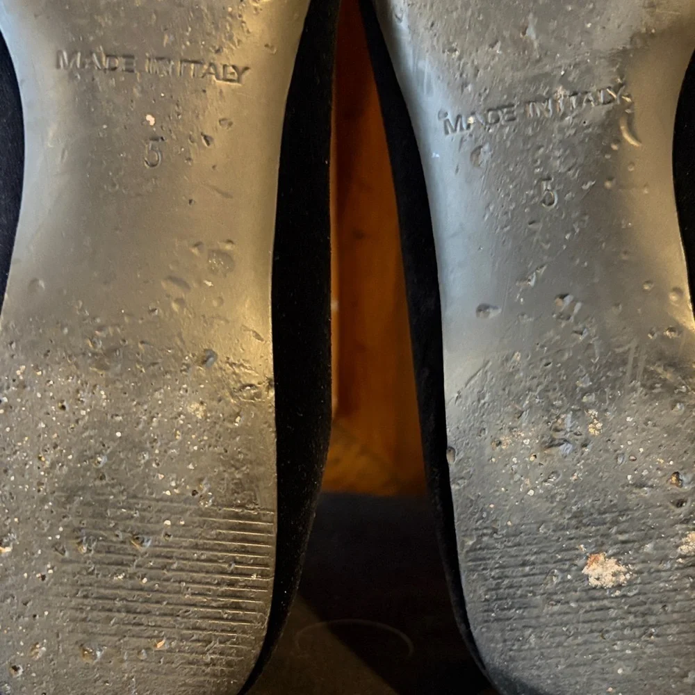 Everlane Black Velvet Women's Flats Size 5